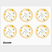 Aufkleber für niedliche Bienen (Blatt)