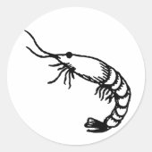 Aufkleber für niedliche Garnelenplaner (Vorderseite)