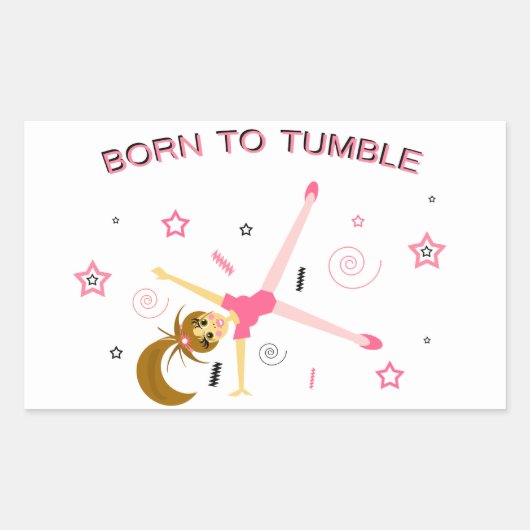Aufkleber für niedliche Gymnastik (Vorderseite)