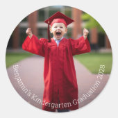 Aufkleber für niedliche Kinder-Abschluss (Vorderseite)