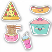 Aufkleber für niedliche Lebensmittel (Vorderseite)