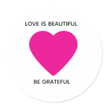 Aufkleber für Niedliche Liebe des Herzens