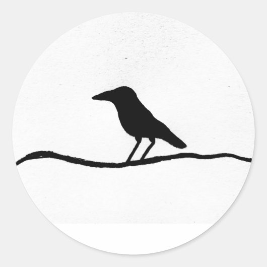 Aufkleber für niedliche Rabe-Planer (Vorderseite)