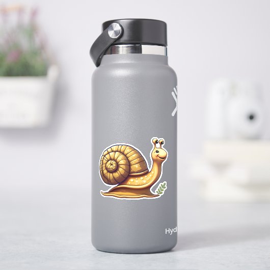 Aufkleber für niedliche Schnecke Cartoon (HydroFlask)