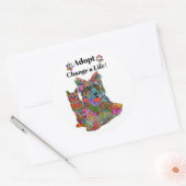 Aufkleber für niedliche und farbige Hunde und Katz (Umschlag)