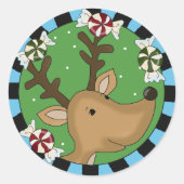 Aufkleber für niedliche Weihnachtsfeiertage (Vorderseite)