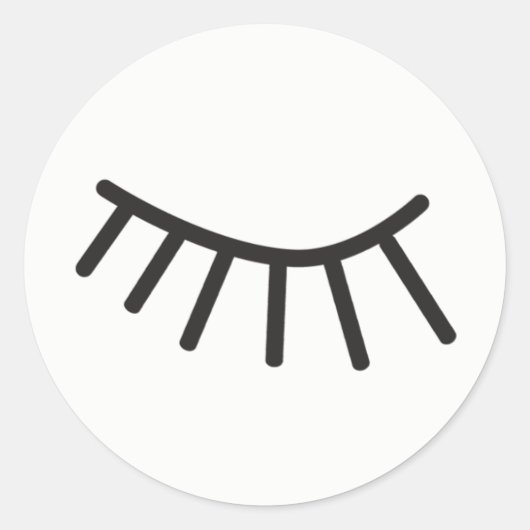 Aufkleber für niedliche Wimpern (Vorderseite)