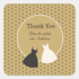 Aufkleber für niedliches Brautparty