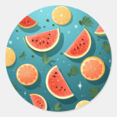 Aufkleber für niedliches Obst (Vorderseite)