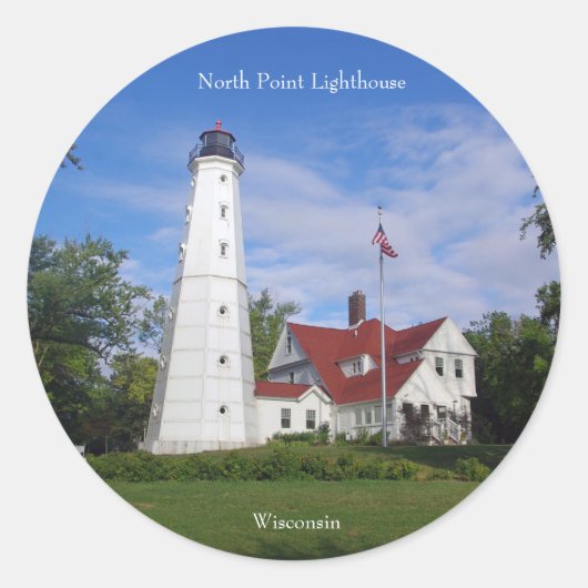 Aufkleber für Nord Point Lighthouse (Vorderseite)
