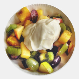 Aufkleber für Obst und Jogurt
