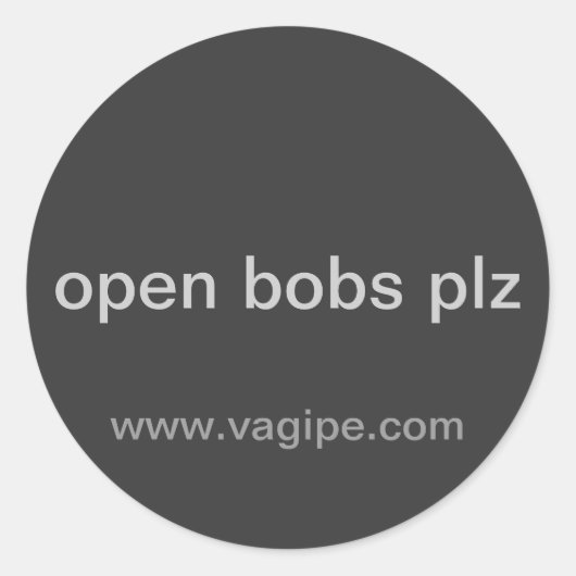 Aufkleber für offene Bobs (Vorderseite)