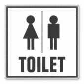 Aufkleber für öffentliche Toiletten mit Gender-Ico (Vorderseite)