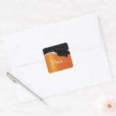 Aufkleber für Orange- und Schwarz-Abschluss indivi (Umschlag)