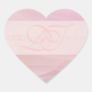 Aufkleber für Orchid Blush Heart Envelope