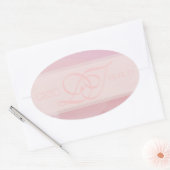 Aufkleber für orchid Blush Oval (Umschlag)