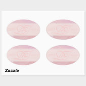 Aufkleber für orchid Blush Oval (Blatt)