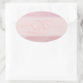 Aufkleber für orchid Blush Oval (Tasche)