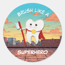 Aufkleber für pädiatrische Zahnärzte