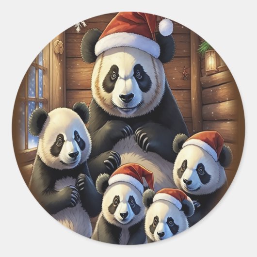 Aufkleber für Panda-Bären (Vorderseite)