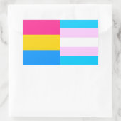 Aufkleber für Pansexual/trans-pril-Flaggen (Tasche)