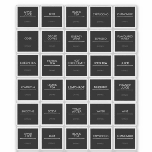 Aufkleber für Pantry-Etiketten (Vorderseite)