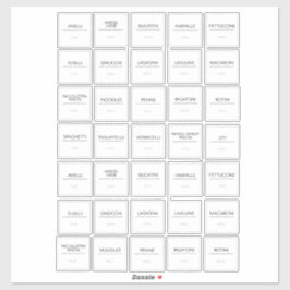 Aufkleber für Pantry-Etiketten
