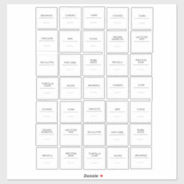 Aufkleber für Pantry-Etiketten