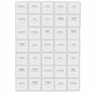 Aufkleber für Pantry-Etiketten