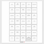 Aufkleber für Pantry-Etiketten (Blatt)