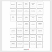 Aufkleber für Pantry-Etiketten (Blatt)