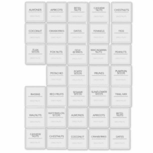 Aufkleber für Pantry-Etiketten