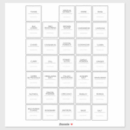 Aufkleber für Pantry-Etiketten