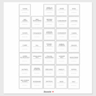 Aufkleber für Pantry-Etiketten