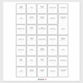 Aufkleber für Pantry-Etiketten (Blatt)