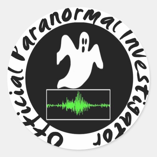 Aufkleber für paranormale Ermittler (Vorderseite)