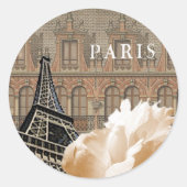 Aufkleber für Pariser Peony (Vorderseite)