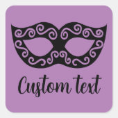 Aufkleber für Party mit Maskerade (Vorderseite)