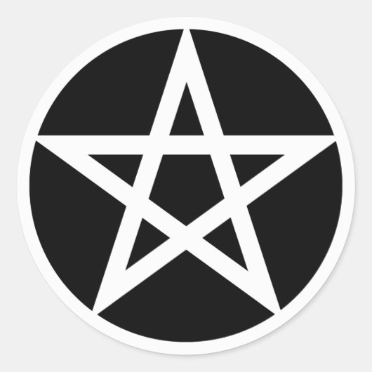Aufkleber für Pentagramm (Vorderseite)
