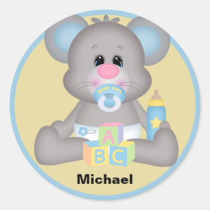 Aufkleber für personalisierte BabyMaus