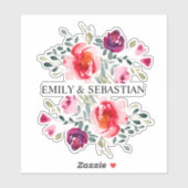 Aufkleber für personalisierte Blume (Blatt)