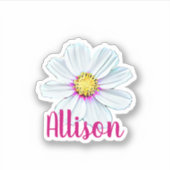 Aufkleber für personalisierte Blume (Vorderseite)