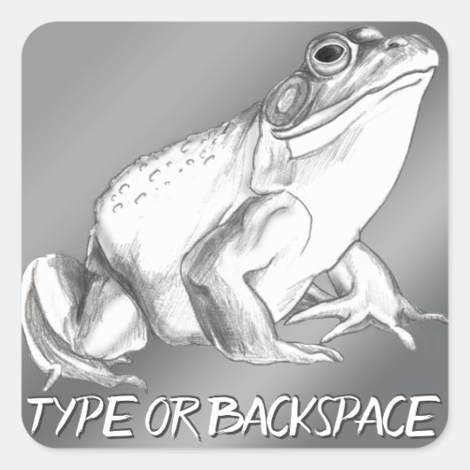 Aufkleber für Personalisierte Bullfrog Art Sticker (Vorderseite)