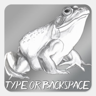 Aufkleber für Personalisierte Bullfrog Art Sticker