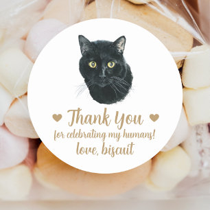 Aufkleber für personalisierte Cat-Gastgeschenk Hoc