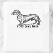 Aufkleber für personalisierte Dackel (Tasche)
