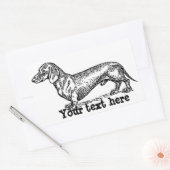 Aufkleber für personalisierte Dackel (Umschlag)