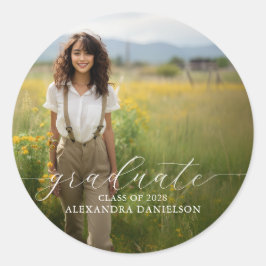 Aufkleber für personalisierte Foto-Abschluss