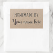 Aufkleber für personalisierte, hausgemachte Hipste (Tasche)