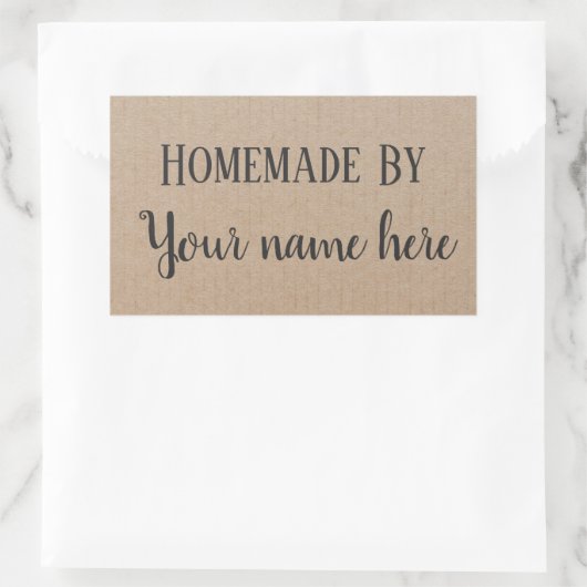 Aufkleber für personalisierte, hausgemachte Hipste (Tasche)